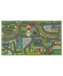 Affare Tappeto "play town" verde, 190x133 cm